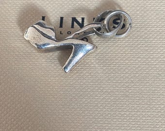 Beautiful vintage genuine rare hallmarked Links of London sterling silver heeled shoe charm