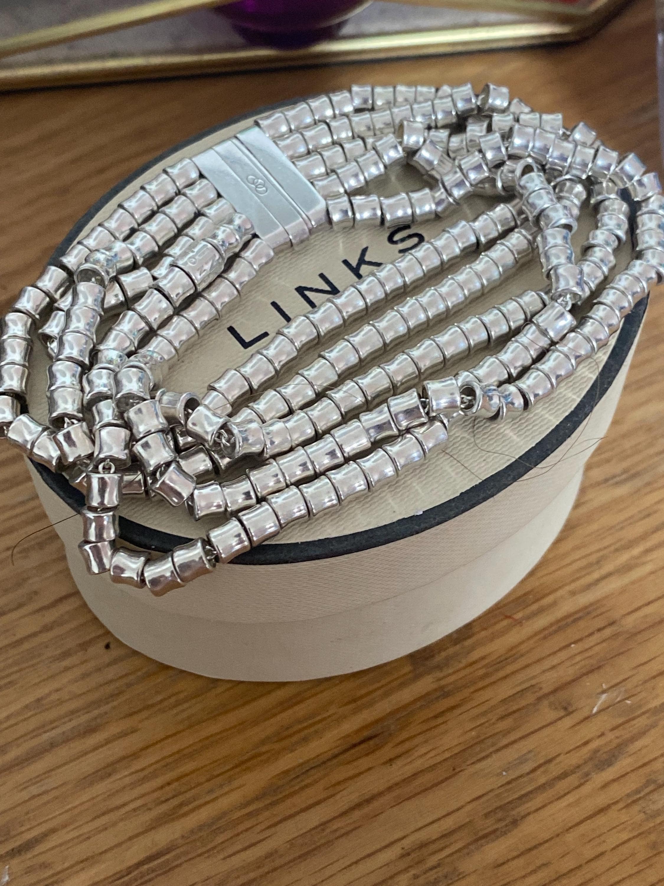 希少なLINKS OF LONDONの刻印入りマルチストランドオールソート