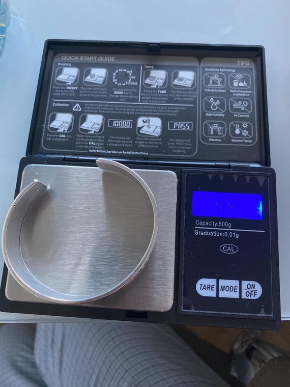 Very Rare solid silver YSL cuff bangle, Genuine, … - image 16