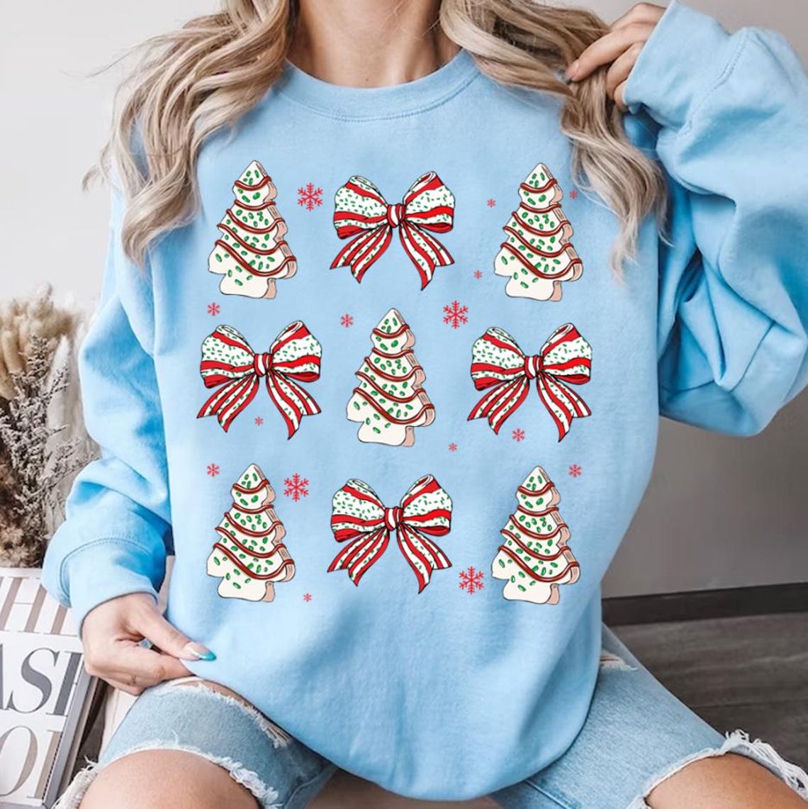 Christmas Coquette Bow Png, Tree Cake Bow Png, Merry Christmas Png