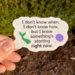 Little Mermaid Ariel Quote Sticker