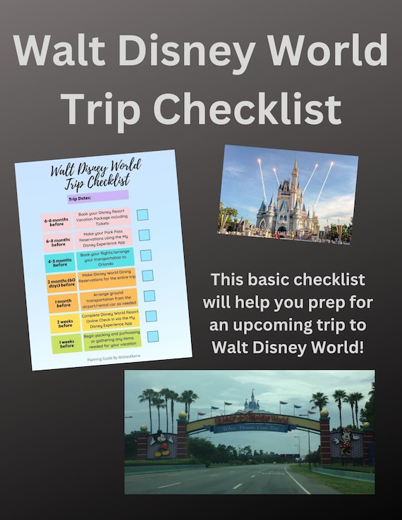 WDW Basic Trip Checklist