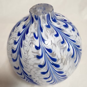 BLOWEN ART GLASS oil lamp or vase
