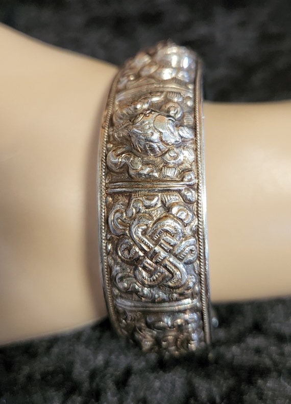 1 Antique Silver Open Cuff Bracelet