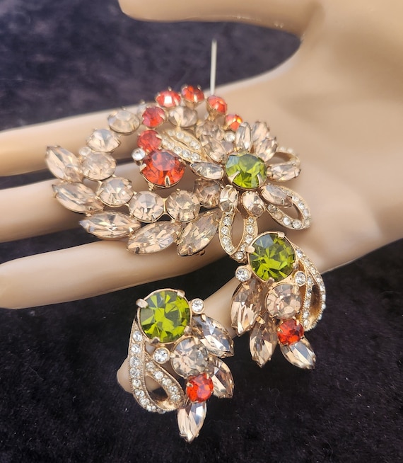 EISENBERG ICE BROOCH and earrings