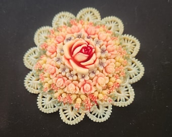 VINTAGE CELLULOID BROOCH