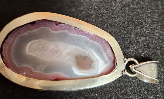 SILVER GEODE PENDENT - image 6
