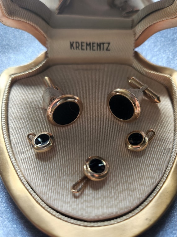 Krementz Art Deco cufflinks