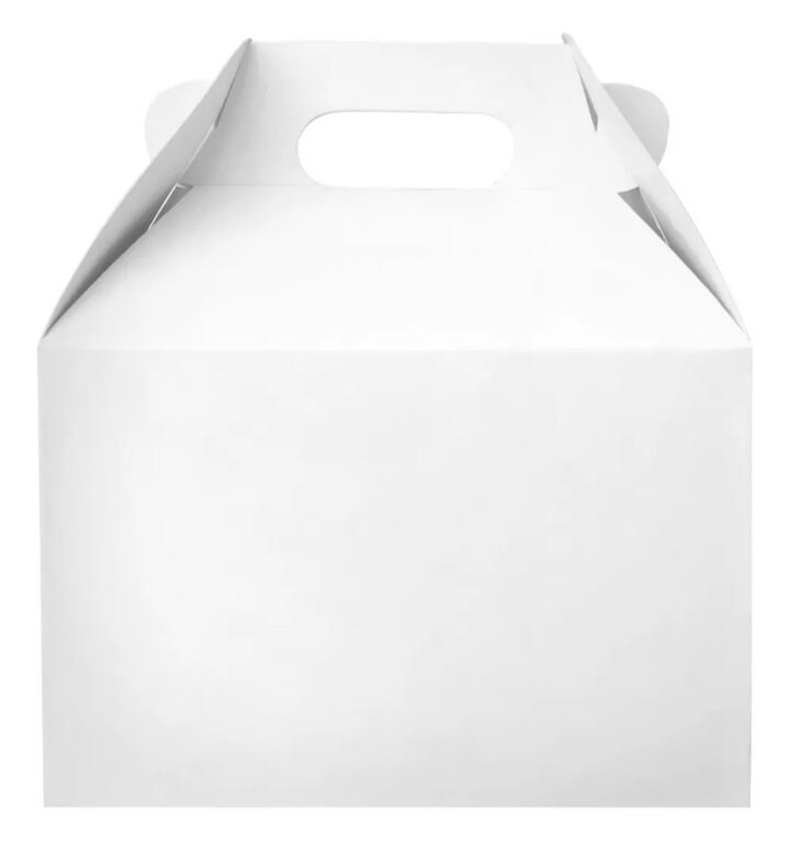 GABLE BOX, White Empty Box, Favor Boxes, Kids Party Bag Boxes, Empty