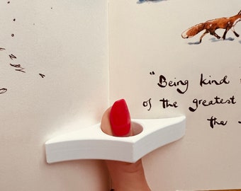 3D Printed Book Page Holder, Thumb Ring