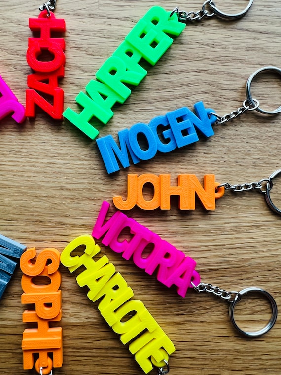 Personalised Keyring Personalised Giftskeyring name Etsy UK