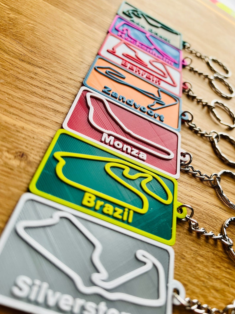 Personalised Keyringf1 Keyringname Key Ringcar Key Ring3d Etsy UK