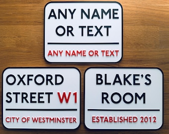 Personalised 3D Printed Door Sign | Custom Name & Text Plaque | Modern Home, Office or Room Sign | Made to Order