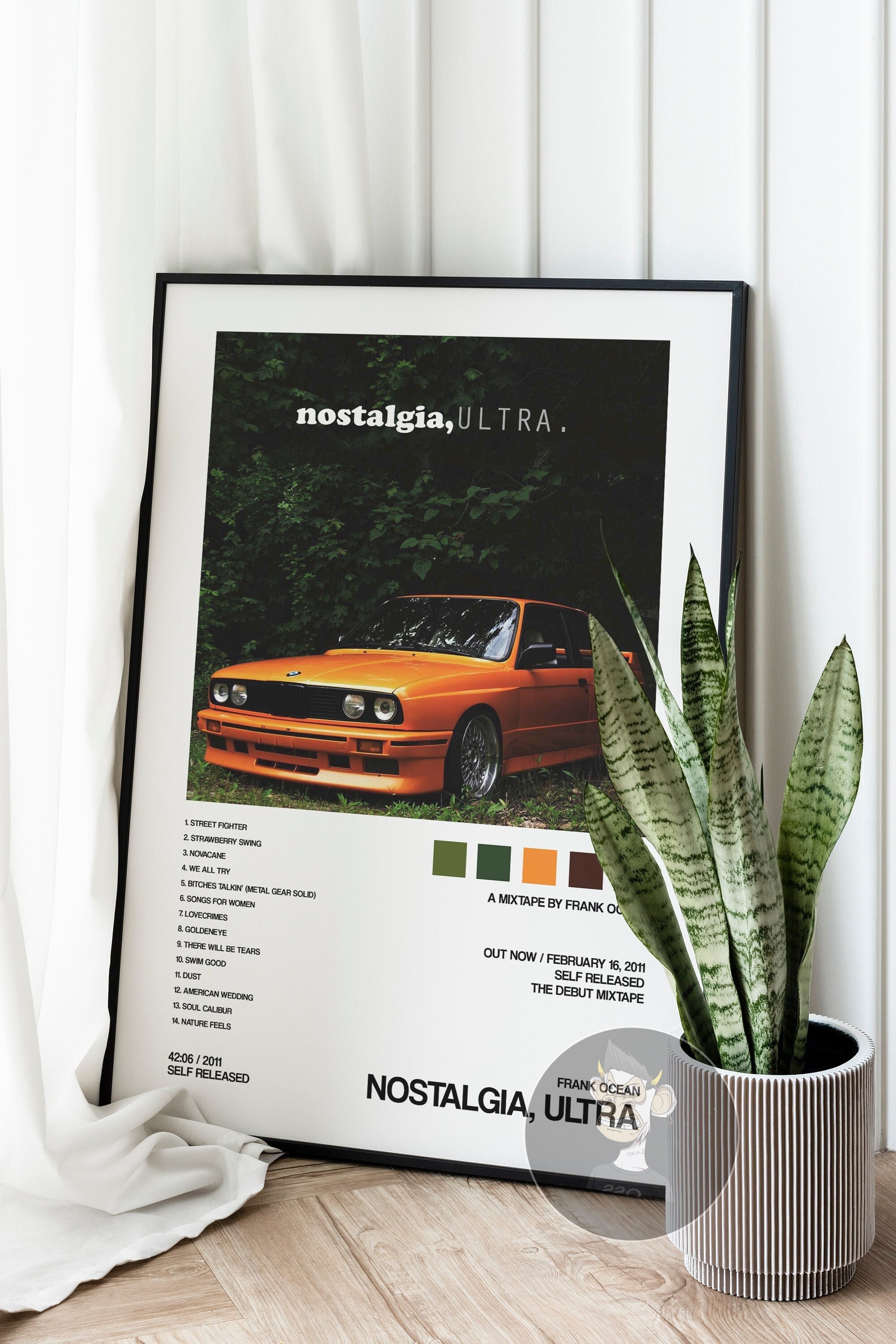 Frank Ocean - Nostalgia, Ultra - Album Cover Posters