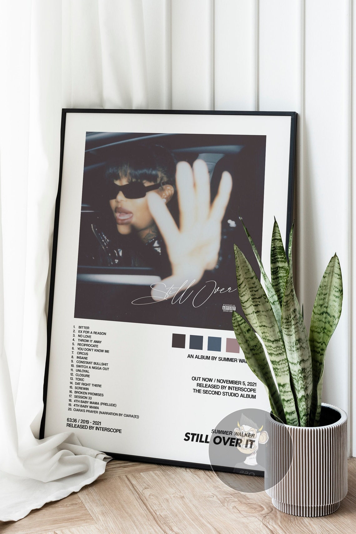 Summer Walker Still Over It Album Cover Poster Etsy