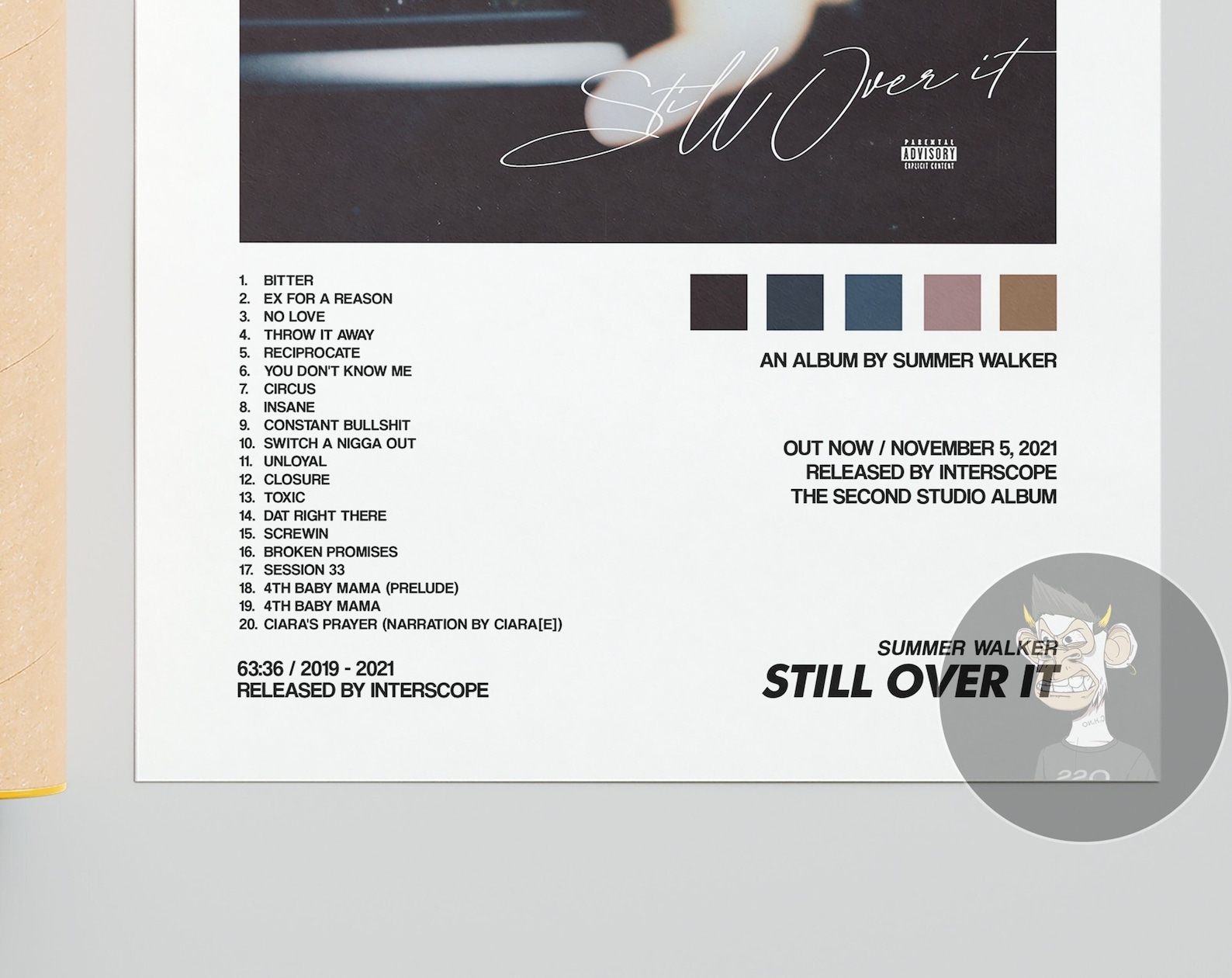 Summer Walker Still Over It Album Cover Poster Etsy