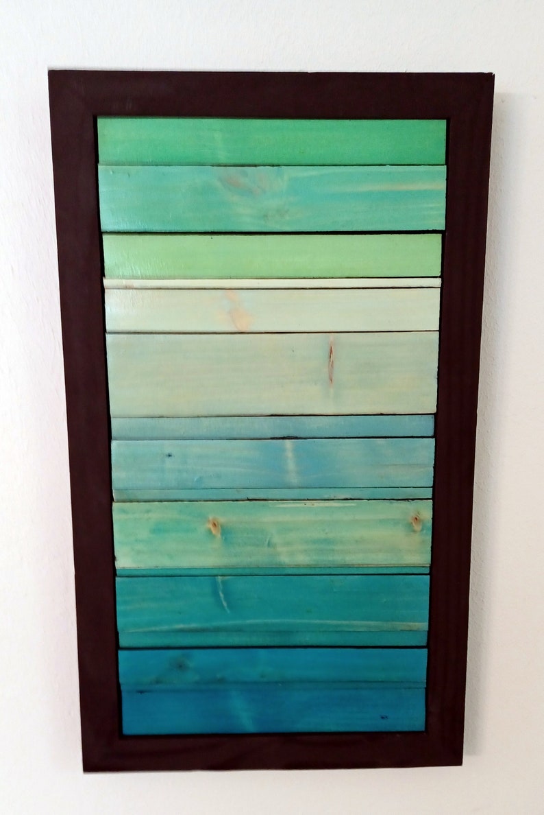 Colorful Beautiful Blue Green Wall Art Etsy