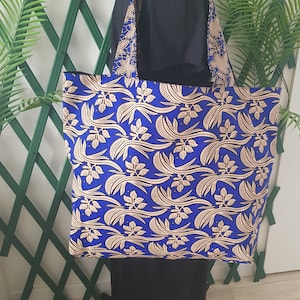 Sacs cabas en wax (XL) avec 1 poche interieur