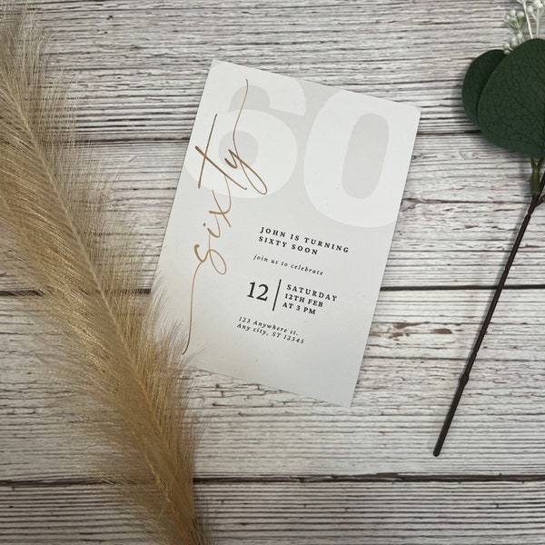 Personalised Birthday Invitations with envelopes | Custom Printed Party Invites | Any Age Birthday |  Stationery