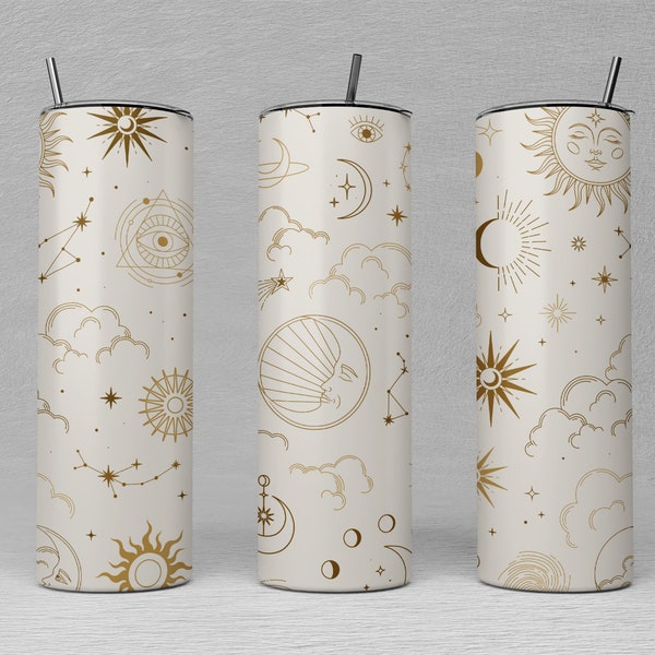 Wicca 20oz Skinny Tumbler Design | Witchy Sublimation Wrap | Wicca Tumbler Sublimation Design  | Commercial Use Included