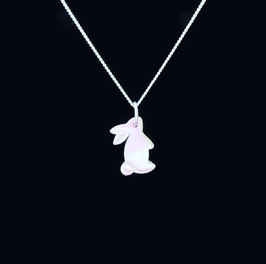 thumbnail image 2 of Jewelry & Watches EASTER ANGEL BUNNY RABBIT 3D .925 Solid Sterling Silver Charm 2 of 13