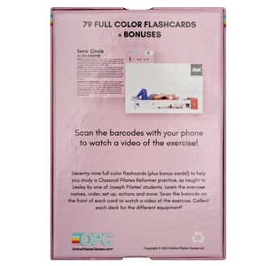 Onlinepilatesclasses – Pilates Reformer Deck – 79 Cartes Avec Tutos Vidéo