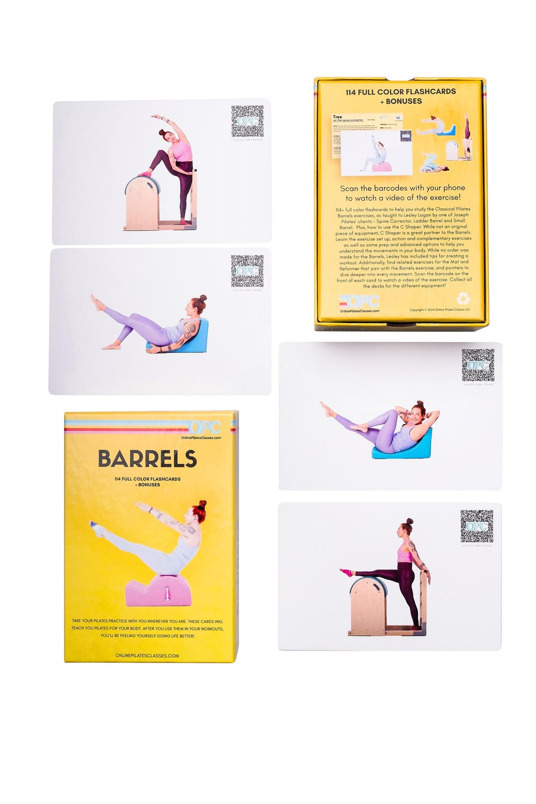 Onlinepilatesclasses Pilates Barrels Deck W/video Tutorials, Fitness ...
