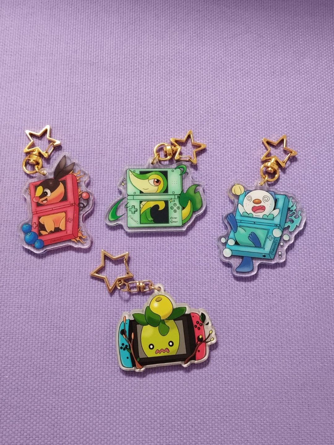 Pokemon 5 GEN Keychains Charms - Etsy