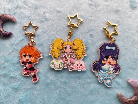 Pretty Cure Precure Keychains Charms Etsy Canada