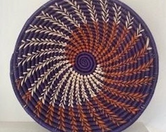 Wall hanging handwoven basketts