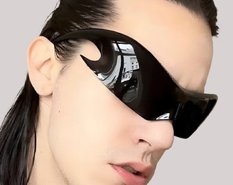 NUEVAS gafas de sol unisex con máscara de estilo punk 2024