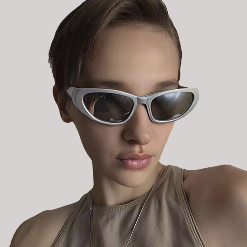 Vintage Punk Rave zonnebril Trend 2022 voor dames en heren Etsy Nederland