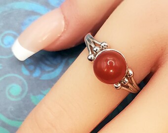 Sterling Claw Foot BloodVial Ring Adjustable 5-12 Sizes .925 Solid Silver (BloodBond)