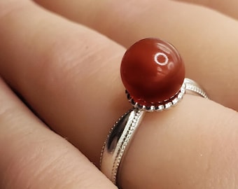 Sterling Dottet BloodVials Ring & Anticoagulant (BloodBond) Adjustable 4-11.5 Sizes