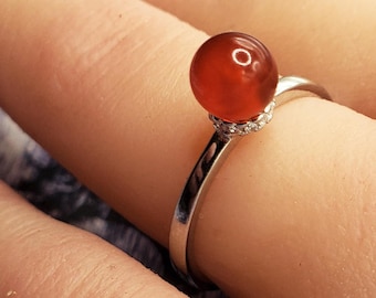 Sterling Bling Base White Zircon Stones BloodVial Ring Kit with Solid .925 Silver Adjustable 7-10 Sizes (BloodBond)