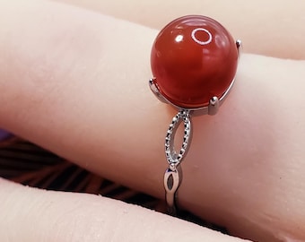 Sterling Infinity Foliage BloodVials Ring & Anticoagulant (BloodBond) Adjustable 4-10 Sizes