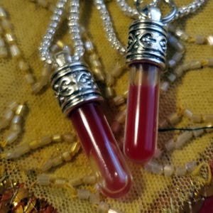 2 BloodVials with Anticoagulant - Ornate Blood Vial Charms Kit - BloodBond (Pendant ONLY, Chain NOT Included)