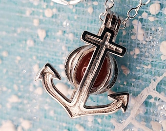 1 Sterling Anchor BloodVial Necklace Kit with 18" Solid .925 Silver Chain (BloodBond)