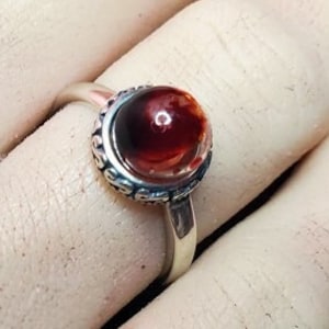Sterling BloodVial Ring & Anticoagulant (BloodBond) Silver Swirl Adjustable 8.5-11 Size Ring