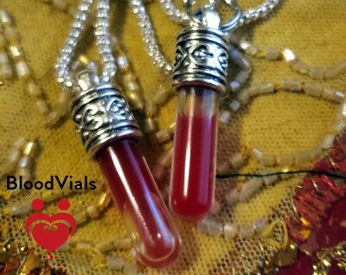 Single Piece Blood Vial Pendant Kit Includes Anticoagulant Etsy