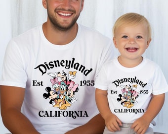 Retro Disneyland California Shirt, Mickey and Friends Vacation Tee