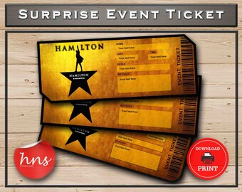 WICKED Printable Broadway Surprise Ticket. Editable Musical | Etsy
