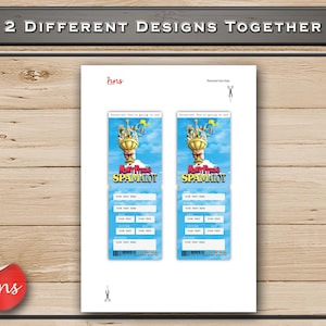 Printable Spamalot Broadway Surprise Ticket: Editable Event Souvenir ...