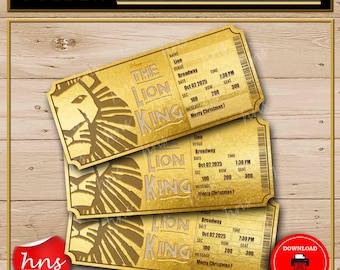 Ingresso Surpresa da Broadway para O Rei Leão: Lembrança Editável (PDF ou Word)