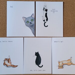 Cartões de felicitações para gatos