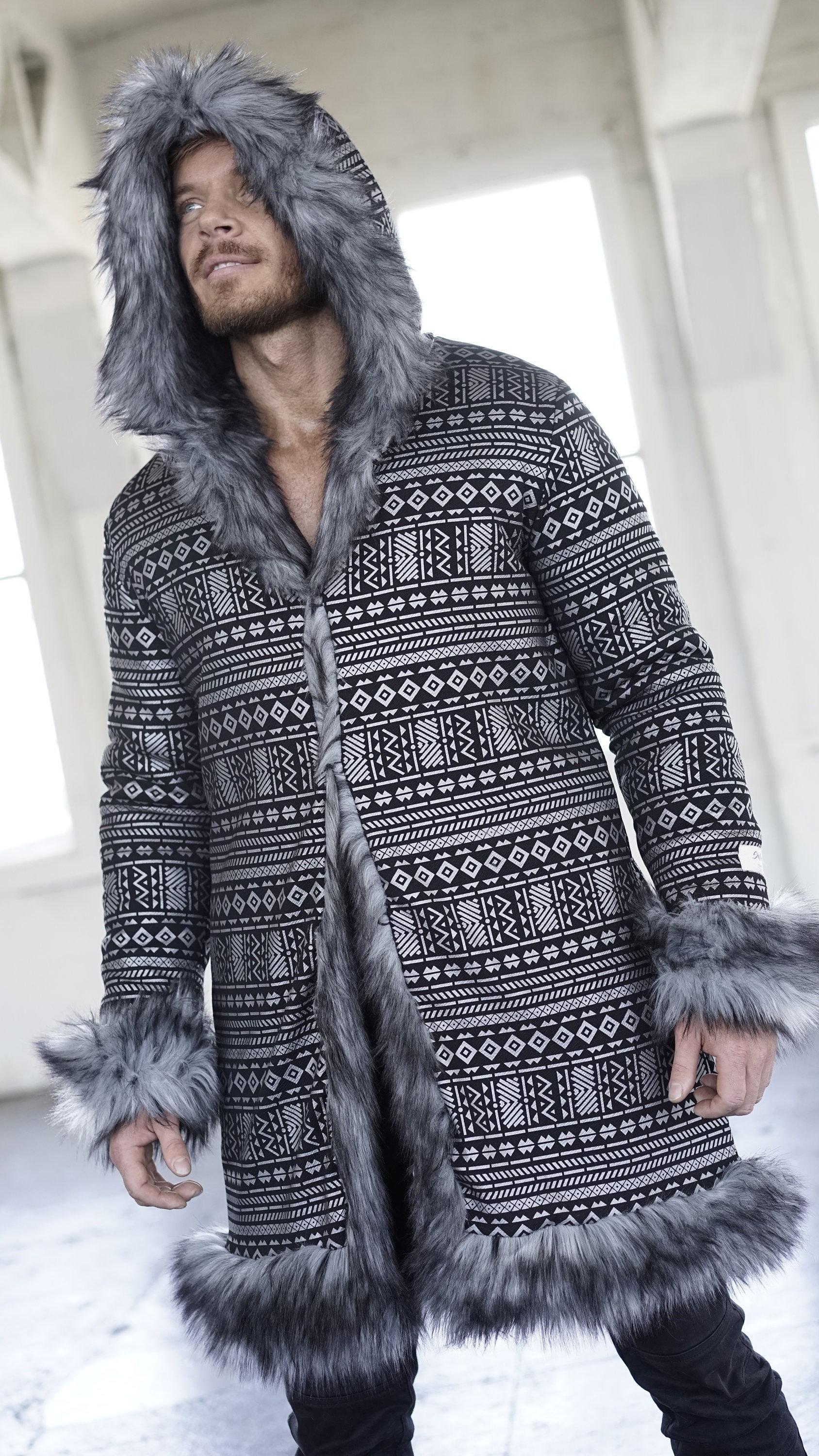 Mens Fur Hoodie Etsy Canada