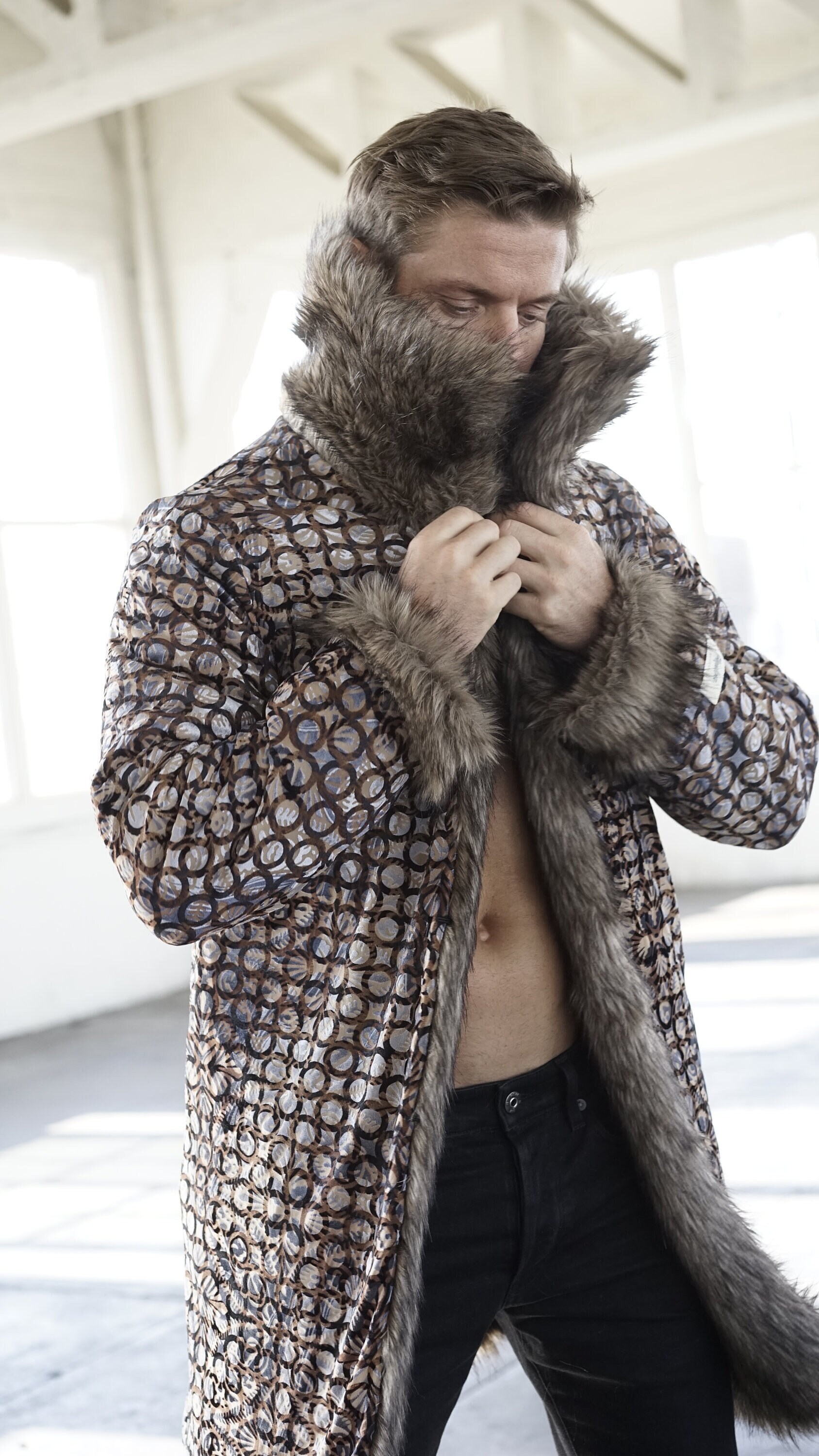 Faux Fur Pimp Coat - Etsy