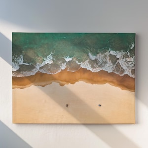 Chicago Wall Art, Oak Street Beach Waves, Chicago Beach 24x18 to 40x30 Canvas Print