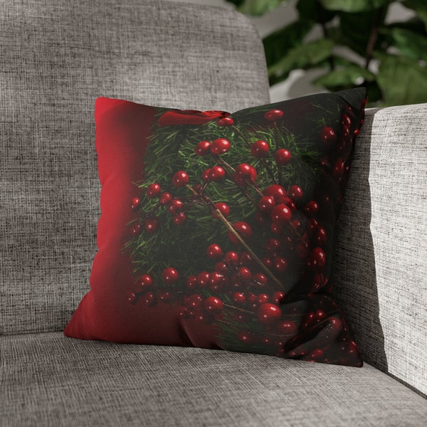 Red Christmas Pillows Etsy