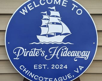 Personalized Beach House Sign: Coastal Decor, Weatherproof PVC